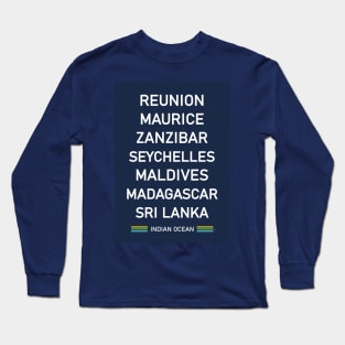 Mauritius Island Seychelles Maldives Zanzibar Long Sleeve T-Shirt